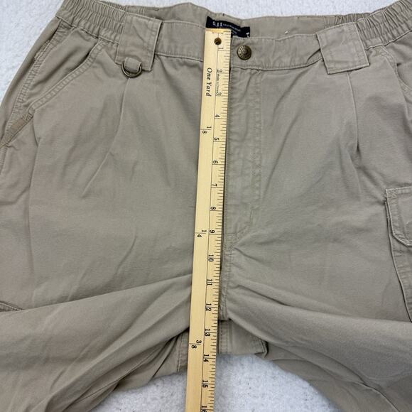 5.11 Tactical Cargo Pants Mens 36 X 33 Beige Straight Utility Pockets Workwear - Picture 6 of 12